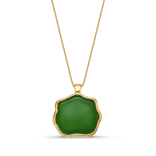 Colar Ostara - Ágata Verde