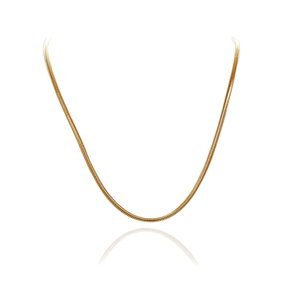 Corrente Lisa Ouro 40cm — ângulo 1