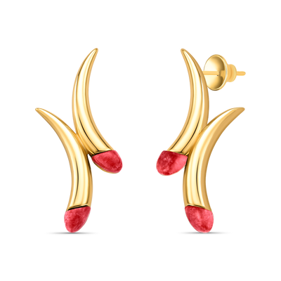 Brinco Caminhos - Feldspato Vermelho — ângulo 1