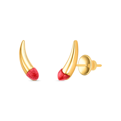 Brinco Momento - Feldspato Vermelho — ângulo 1