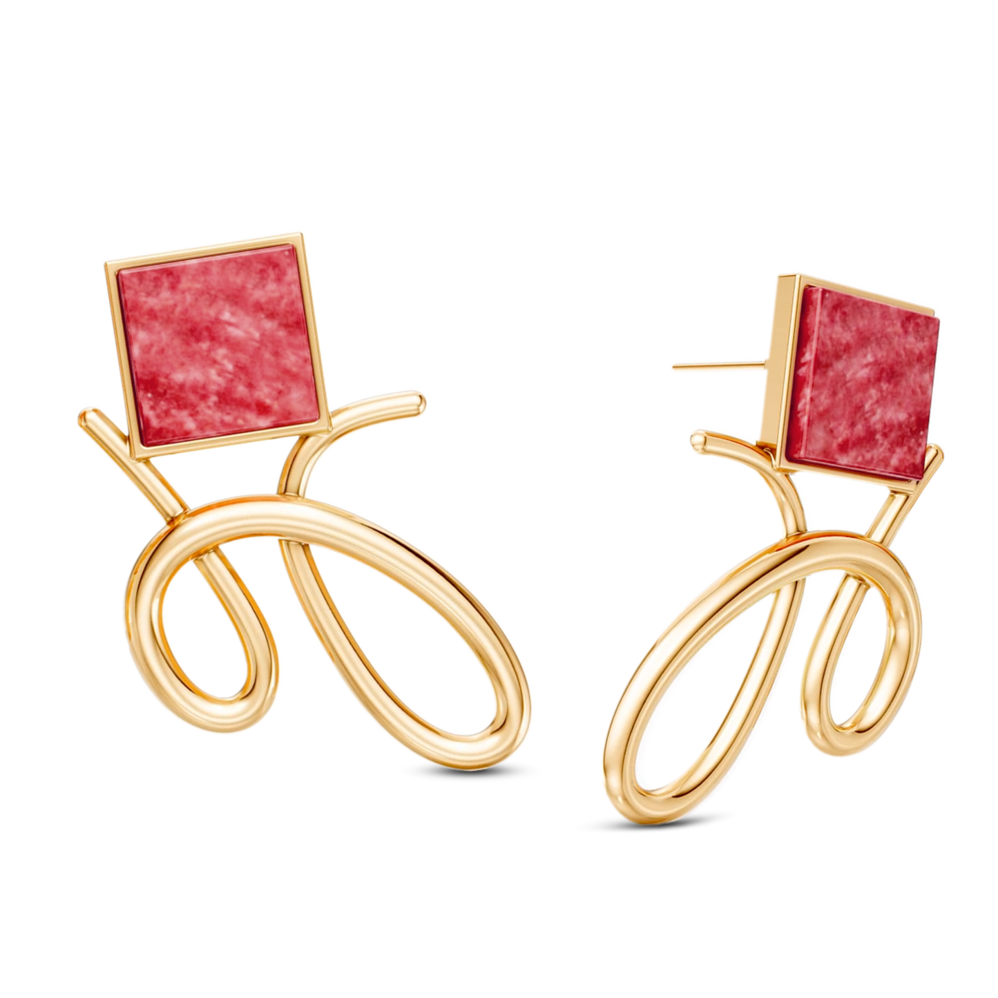 Brinco Esboço - Feldspato Vermelho