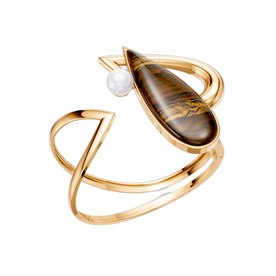 Bracelete Além da Forma - Olho de Tigre — ângulo 1