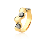 Aliança Ball - Drusa Platina — Ouro 18K | Aimer Joias | semijoia feminina pedra natural