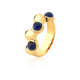 Aliança Ball - Sodalita — Ouro 18K | Aimer Joias | semijoia feminina pedra natural