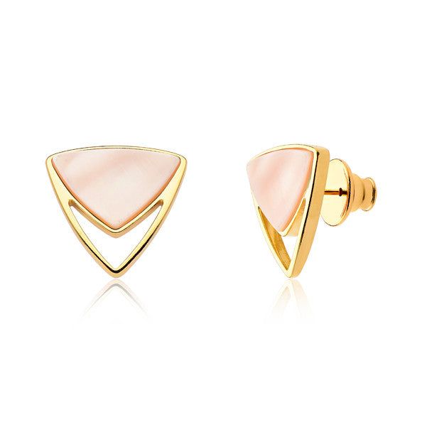 Brinco Equilíbrio - Madrepérola — Ouro 18K | Aimer Joias | brinco semijoia feminina pedra natural