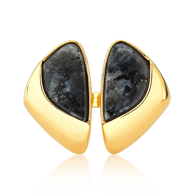Anel Ailes Labradorita — Banho Ouro 18k | Aimer Joias — ângulo 3