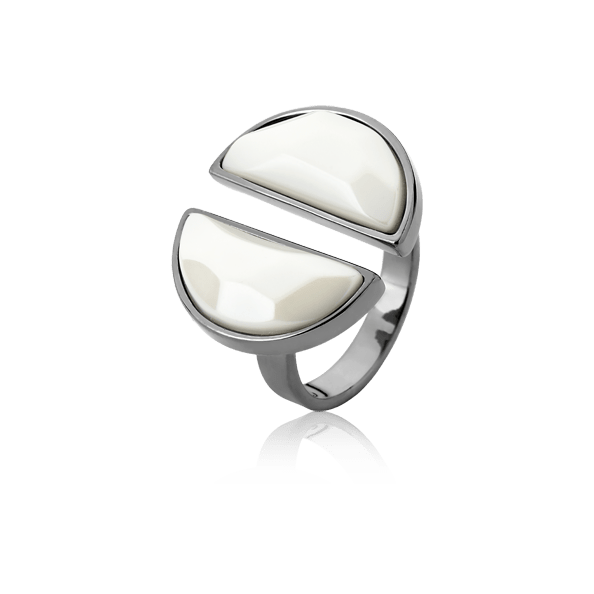 Anel Arco - Porcelana Semijoias de luxo e design exclusivo