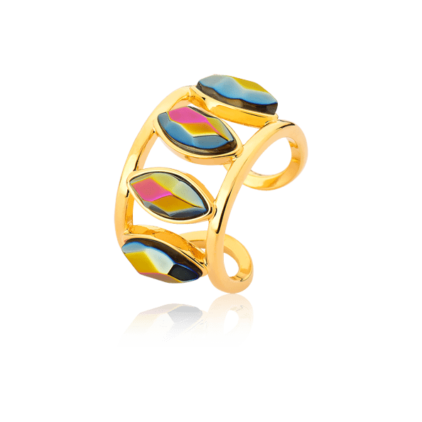 Anel Bem Me Quer - Cristal Multicolorido