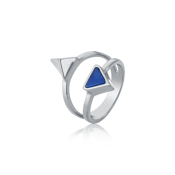 Anel Dýo - Quartzo Azul Anil