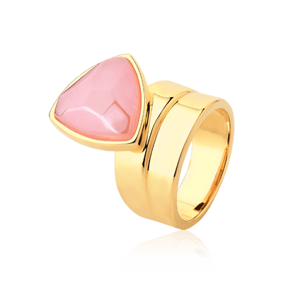 Anel Equilíbrio - Quartzo Rosa — ângulo 1