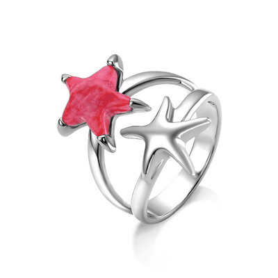 Anel Estelar -  Feldspato Vermelho — ângulo 1