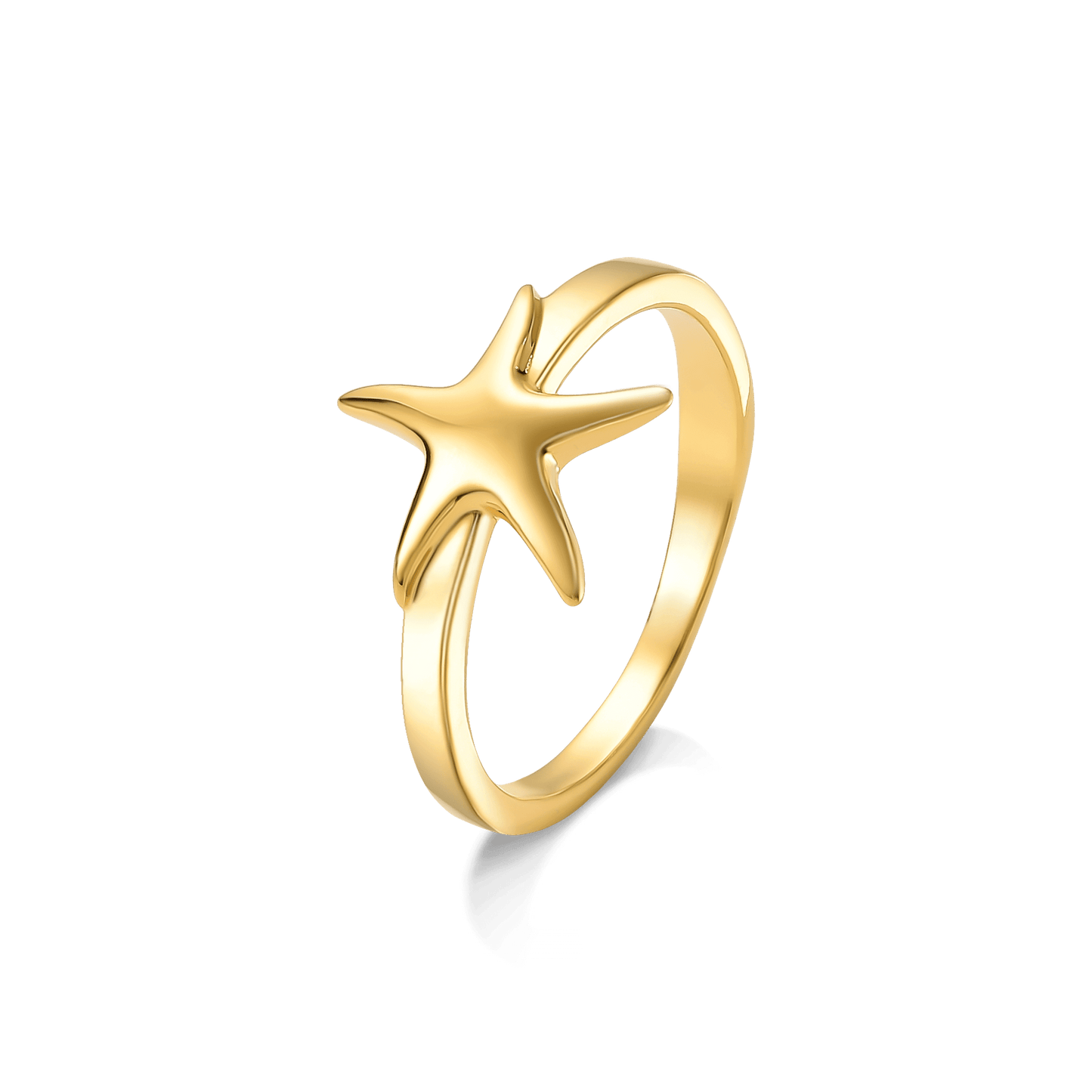 Anel Estrela - Ouro Semijoias de luxo e design exclusivo
