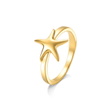 Anel Estrela - Ouro Semijoias de luxo e design exclusivo