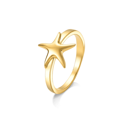 Anel Estrela - Ouro — ângulo 1