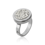 Anel Eterno - Drusa Platina Semijoias de luxo e design exclusivo