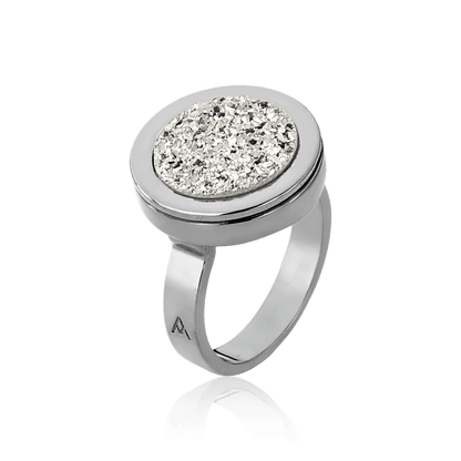 Anel Eterno - Drusa Platina Semijoias de luxo e design exclusivo