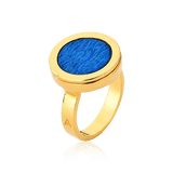 Anel Eterno - Feldspato Azul Anil Semijoias de luxo e design exclusivo