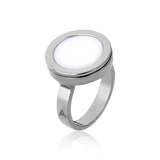 Anel Eterno - Porcelana Branca Semijoias de luxo e design exclusivo