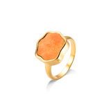 Anel Sita - Feldspato Laranja Semijoias de luxo e design exclusivo