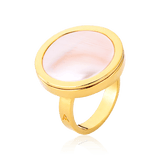 Anel Único - Madrepérola Rosa Semijoias de luxo e design exclusivo