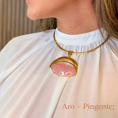 Aro Ondulado ouro 18k — uso na orelha feminina elegante | Aimer Joias