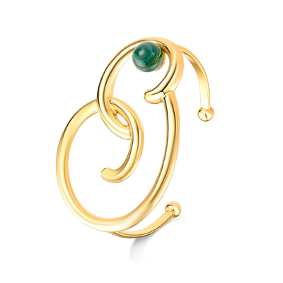 Bracelete Trajetos - Malaquita — ângulo 1