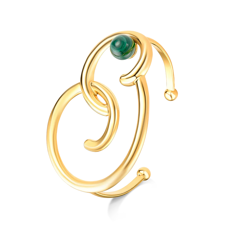 Bracelete Trajetos - Malaquita