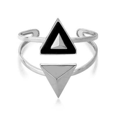 Bracelete Atena - Obsidiana Negra — ângulo 1