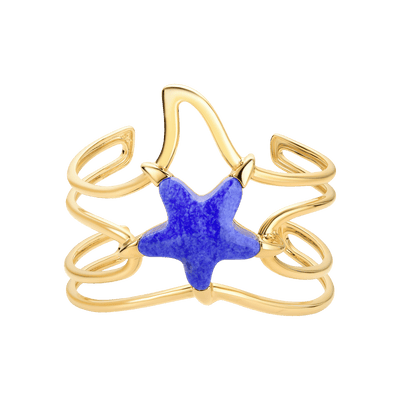 Bracelete Brisa - Quartzo  Azul Anil — ângulo 1