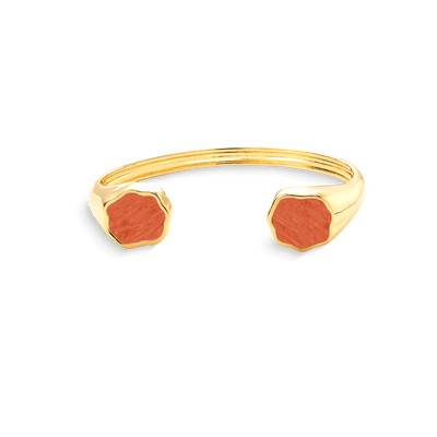 Bracelete Flora - Feldspato Laranja — ângulo 1