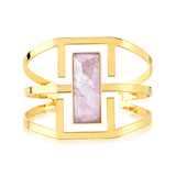 Bracelete Ópera - Ametista — Ouro 18K | Aimer Joias | pulseira semijoia feminina pedra natural