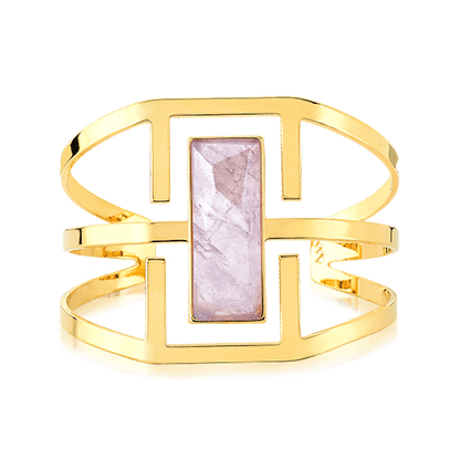 Bracelete Ópera - Ametista — Ouro 18K | Aimer Joias | pulseira semijoia feminina pedra natural