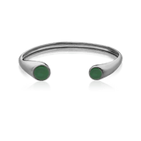 Bracelete Pocket Ball - Ágata Verde Semijoias de luxo e design exclusivo
