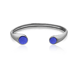 Bracelete Pocket Ball - Feldspato Azul Anil Semijoias de luxo e design exclusivo