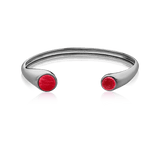Bracelete Pocket Ball - Feldspato Vermelho Semijoias de luxo e design exclusivo