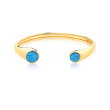 Bracelete Pocket Ball - Howlita Turquesa Semijoias de luxo e design exclusivo