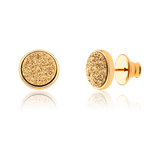Brinco Classic - Drusa Ouro — Ouro 18K | Aimer Joias | brinco semijoia feminina pedra natural