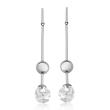 Brinco Fascínio - Cristal de Rocha Semijoias de luxo e design exclusivo