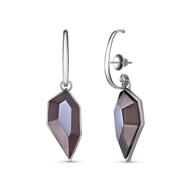 Brinco Impulso - Quartzo Fumê