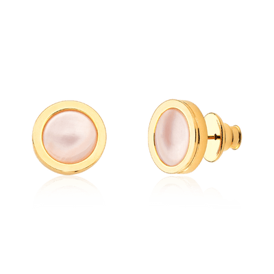 Brinco Singelo - Madrepérola Rosa — ângulo 1