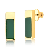 Brinco Soneto - Ágata Verde Semijoias de luxo e design exclusivo