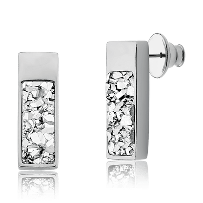 Brinco Soneto - Drusa Platina Semijoias de luxo e design exclusivo