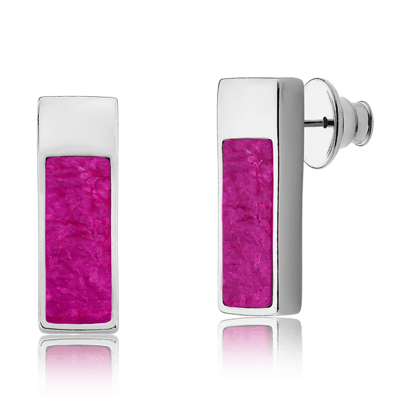 Brinco Soneto - Feldspato Rosa Pink Semijoias de luxo e design exclusivo