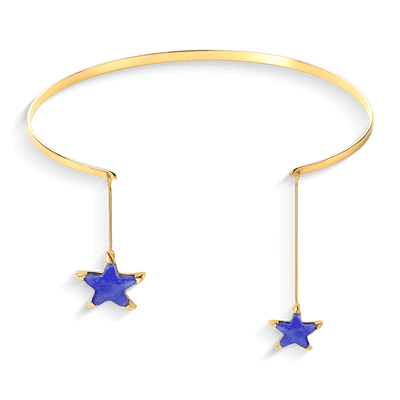 Choker Estelar - Quartzo  Azul Anil — ângulo 1