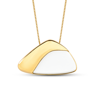 Colar Ailes - Porcelana Branca — ângulo 1