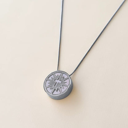 Colar Aura - Ágata Branca Semijoias de luxo e design exclusivo
