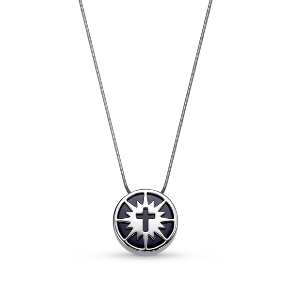 Colar Aura - Obsidiana Negra Ródio Semijoias de luxo e design exclusivo