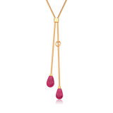 Colar Axel - Feldspato Rosa Pink Semijoias de luxo e design exclusivo