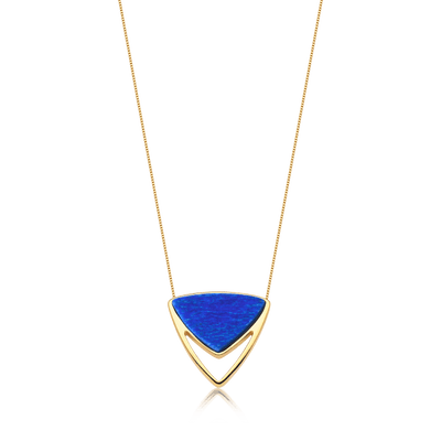 Colar Equilíbrio - Feldspato Azul Anil — ângulo 1