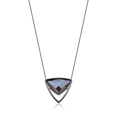 Colar Equilíbrio - Quartzo Fumê — ângulo 1